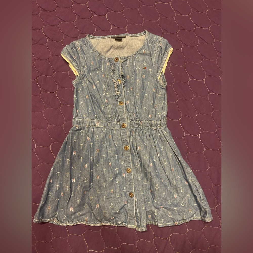 🌟❣️4/$10❣️🌟Girls size 5 Tommy Hilfiger button down dress